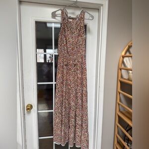 Max Studio Multicolor Floral Maxi Dress Medium Boho